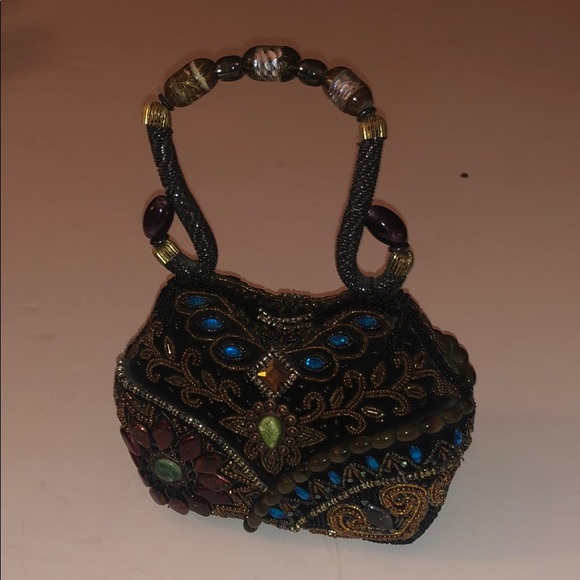 Beaded handmade beautiful artsy purse - Picture 1 of 6